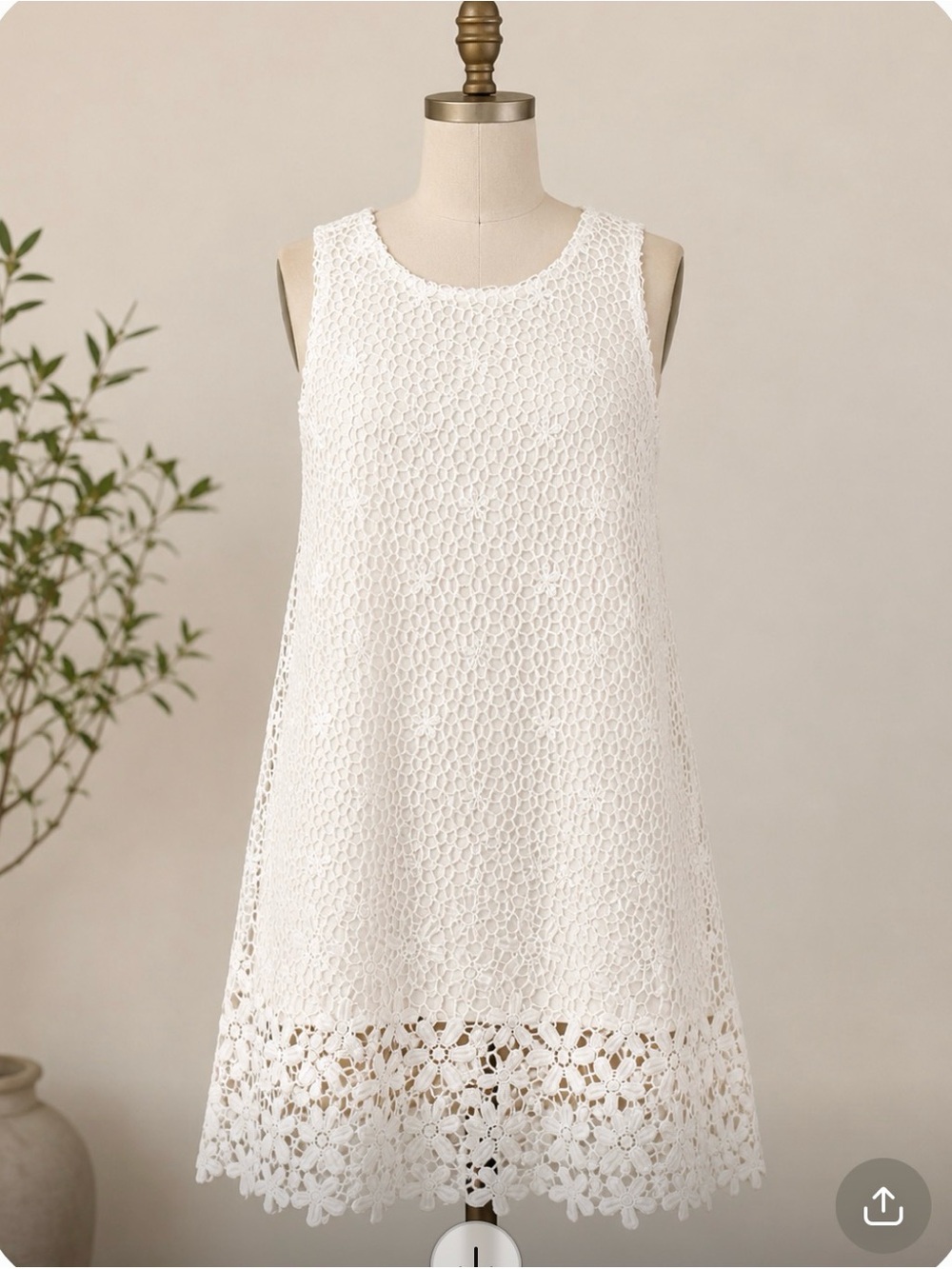 NWT Doe a Dear white lace dress girls 4T